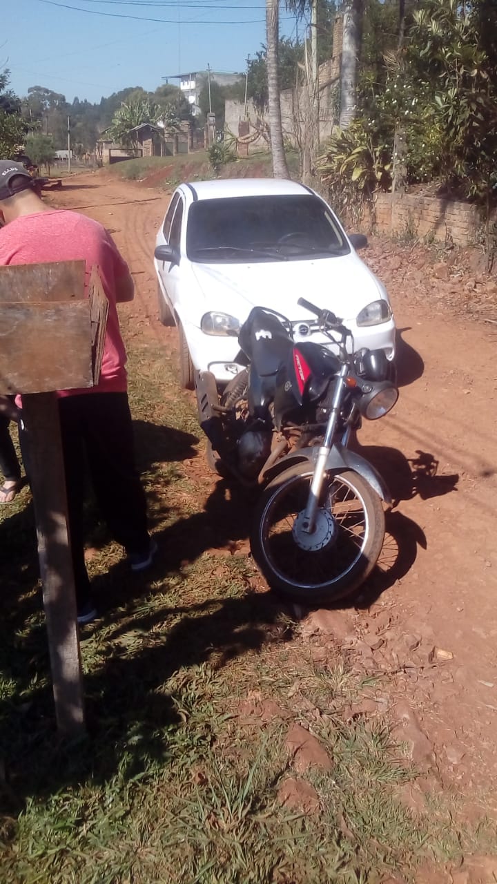 SAN PEDRO: POLICÍAS RECUPERARON UNA MOTOCICLETA DE DUDOSA PROCEDENCIA