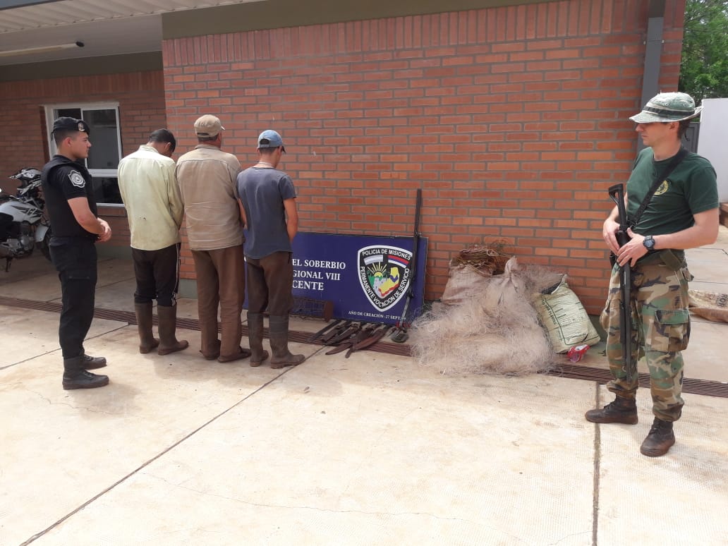 EL SOBERBIO: DETUVIERON A CAZADORES DENTRO DE LA BIÓSFERA YABOTÍ Y SECUESTRARON ARMAS