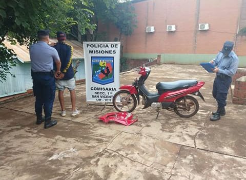 SAN VICENTE: FUE DETENIDO AL INTENTAR ROBAR UNA MOTOCICLETA