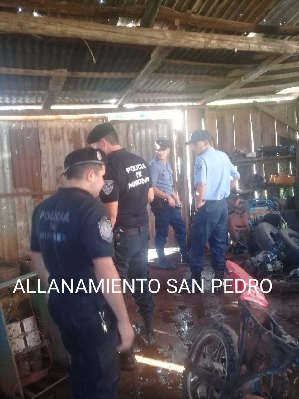 SAN PEDRO: LA POLICÍA  PROCEDIÓ A UN ALLANAMIENTO