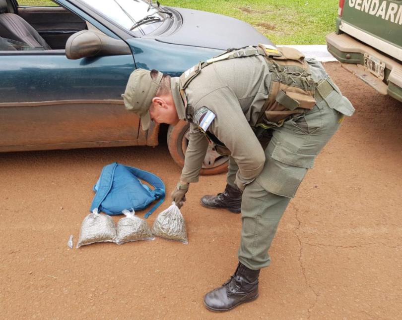 FRACRÁN: GENDARMERÍA DECOMISÓ MARIHUANA