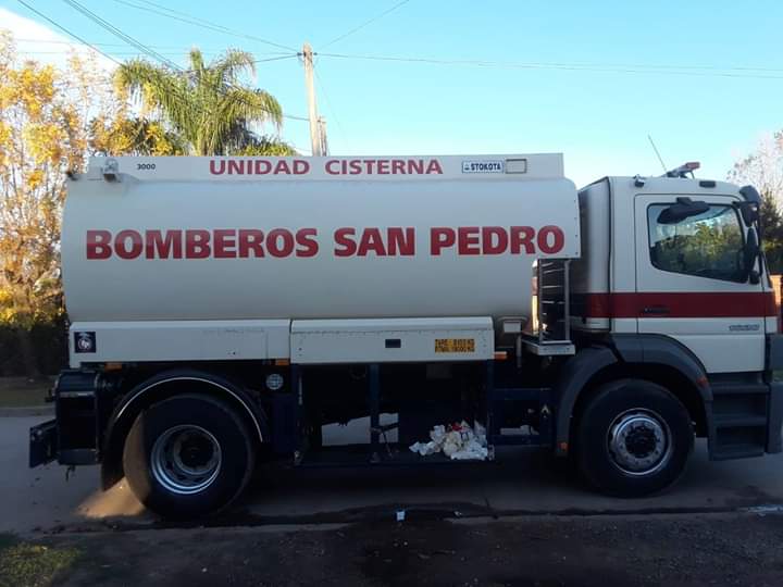 SAN PEDRO: BOMBEROS VOLUNTARIOS RECIBIERON  UNA UNIDAD CISTERNA