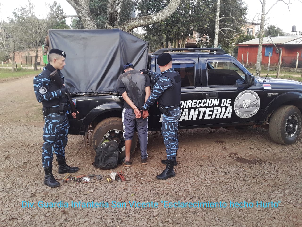 SAN VICENTE: DETUVIERON A «CAFÚ» POR ROBAR HERRAMIENTAS DE UNA CASA