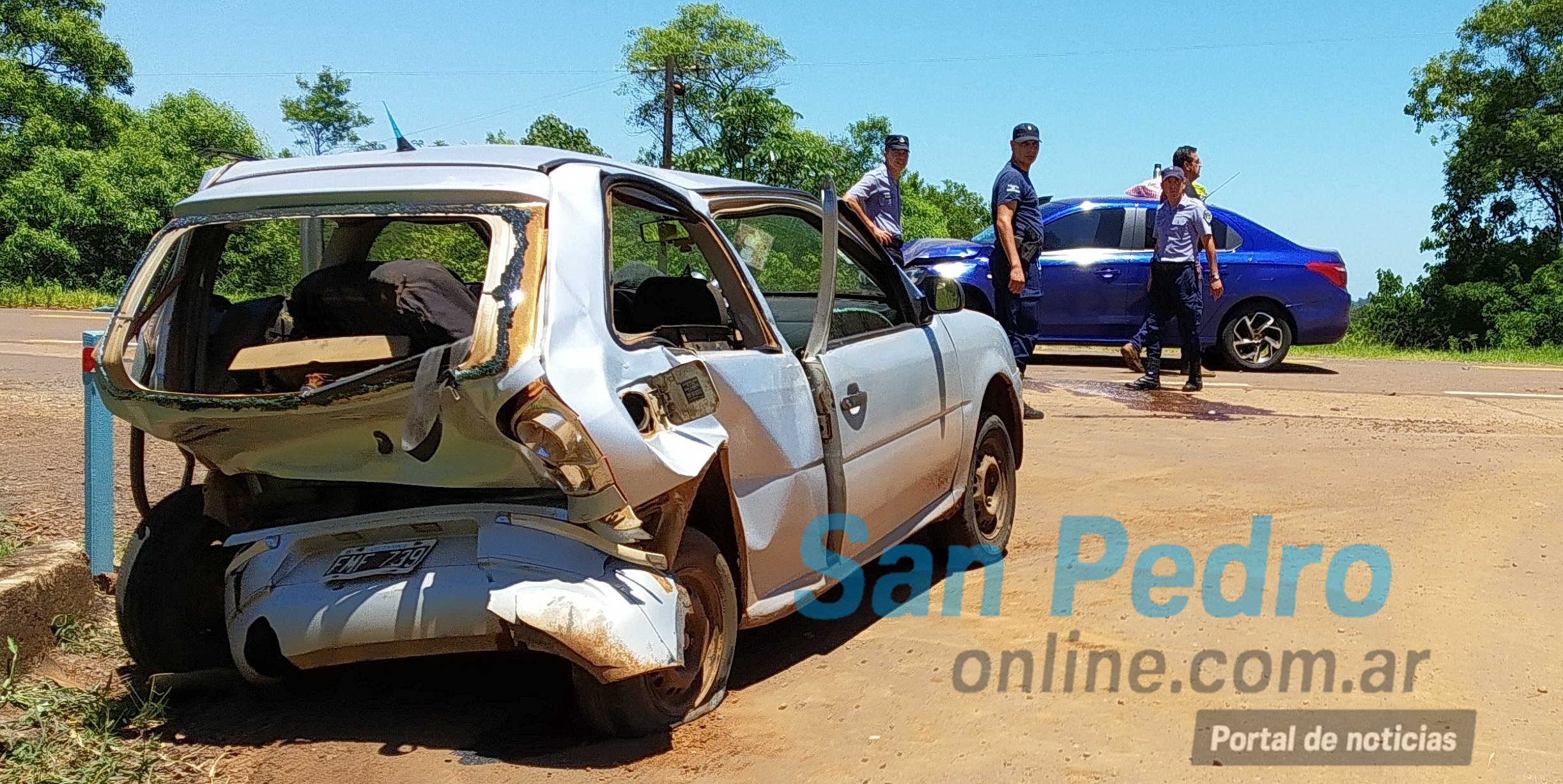 TERCIADOS PARAÍSO: UN HERIDO TRAS COLISIONAR DOS VEHÍCULOS