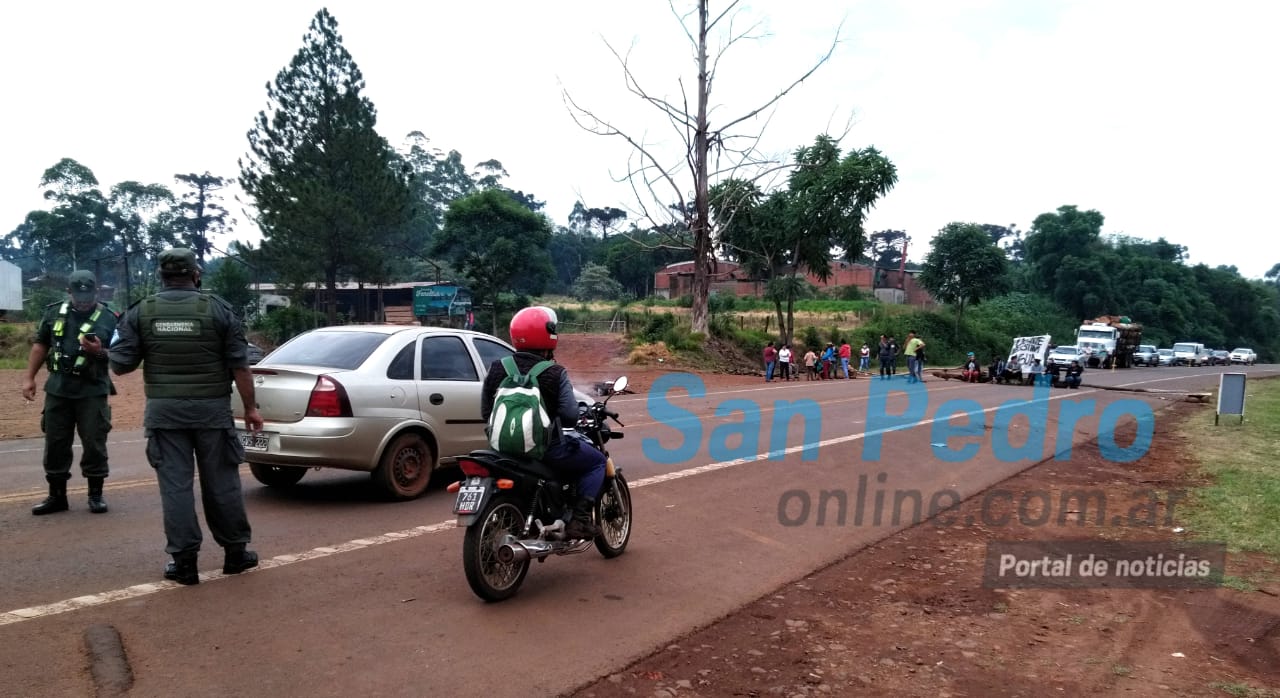 SAN PEDRO: SE LEVANTA EL CORTE SOBRE RUTA 14