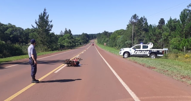 SAN PEDRO: CHOCÓ UN PERRO CON SU MOTO Y DESPISTÓ