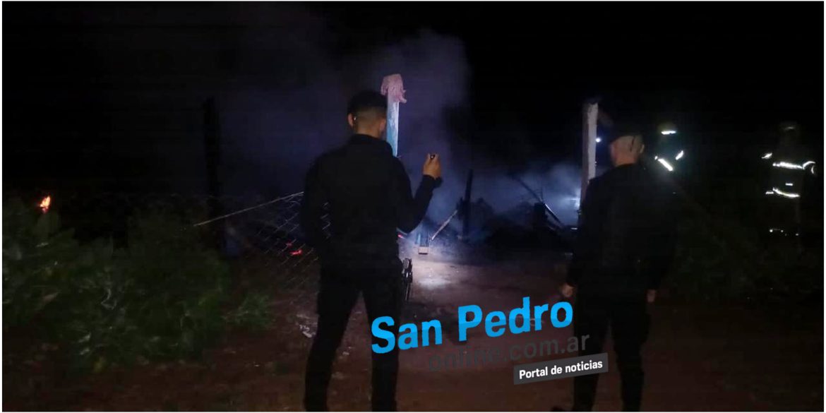 SAN PEDRO: UN HOMBRE FALLECIÓ AL INCENDIARSE SU CASA