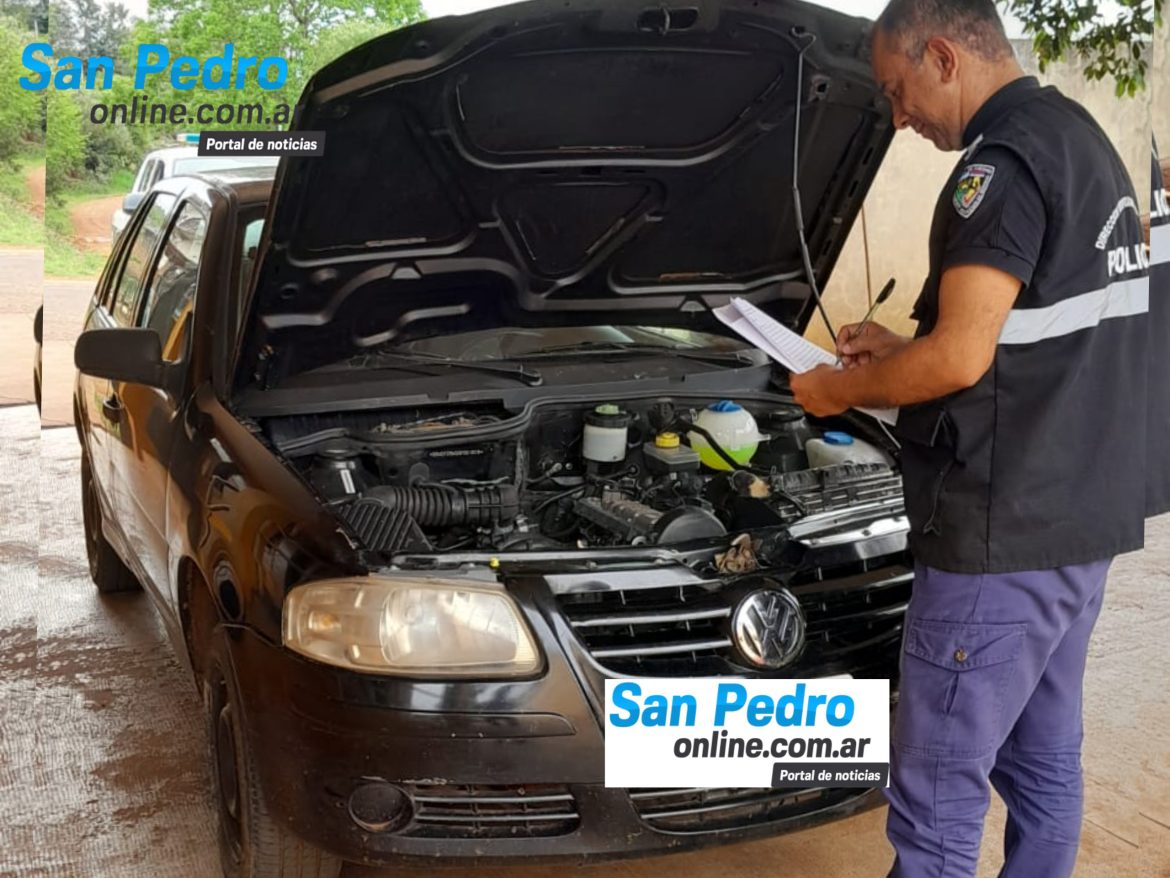 SAN PEDRO: OTRO VEHÍCULO ROBADO FUE SECUESTRADO POR EFECTIVOS POLICIALES