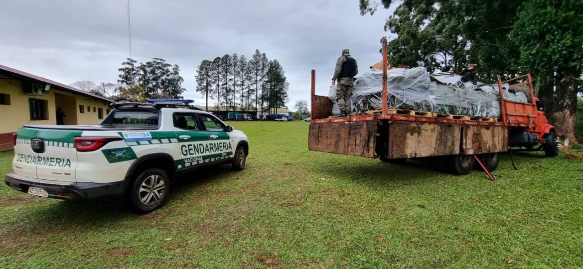 CONTRABANDO INESPERADO: GENDARMERÍA INCAUTÓ UN CAMIÓN CON CABLES DE ALTA TENSIÓN POR 70 MILLONES