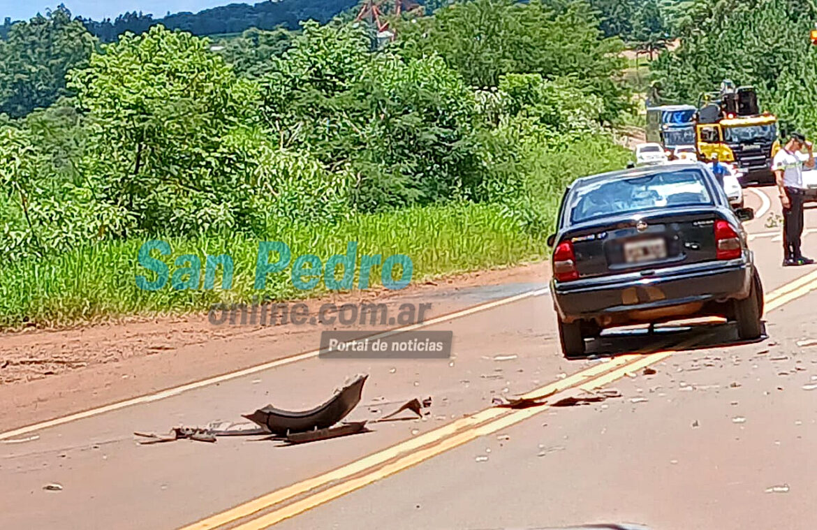 Accidente de tránsito en Ruta Nacional 14 dejá a dos personas lesionadas