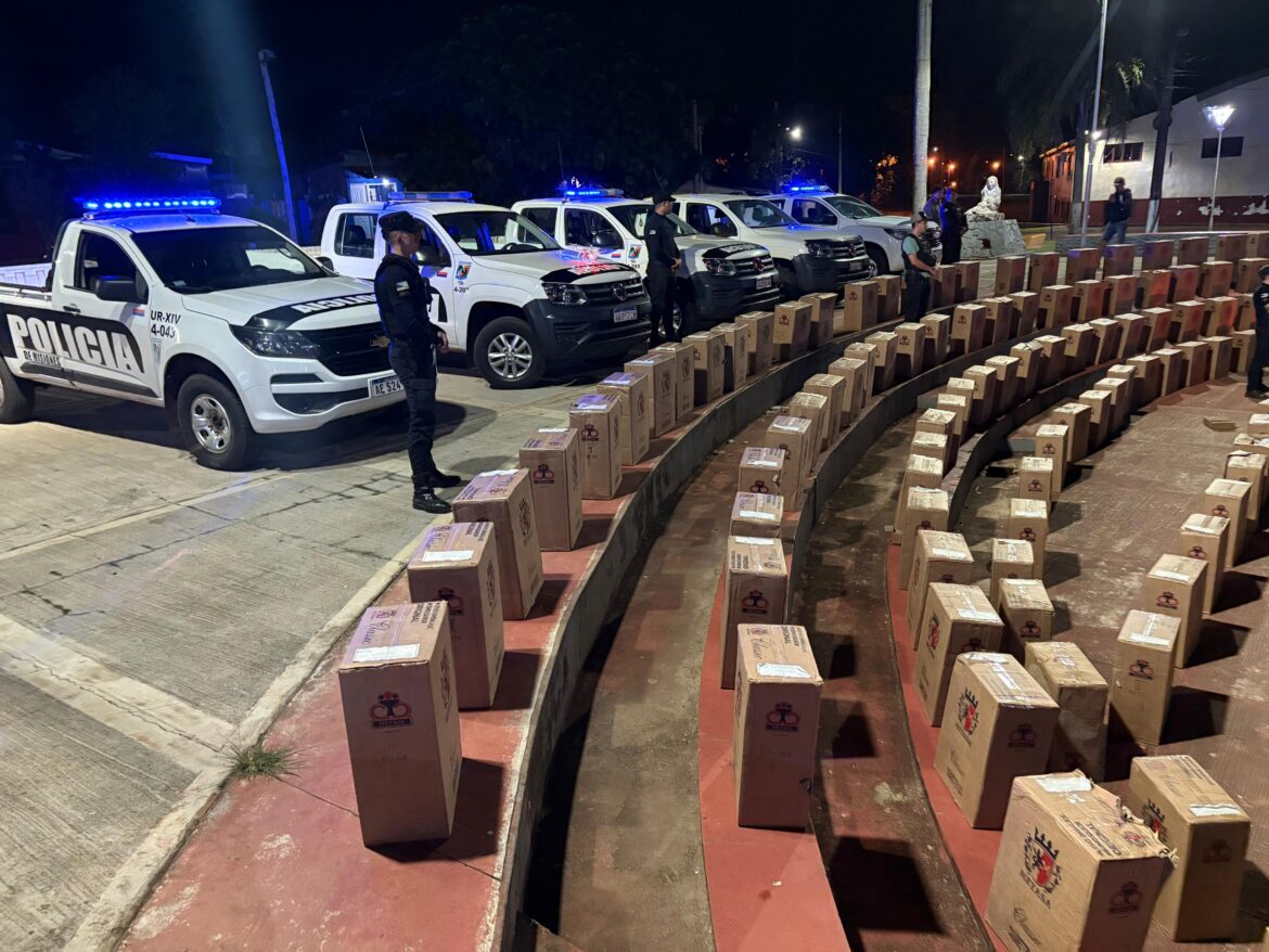 Megaoperativo en Pozo Azul: incautan cigarrillos por $400 millones y detienen a dos personas