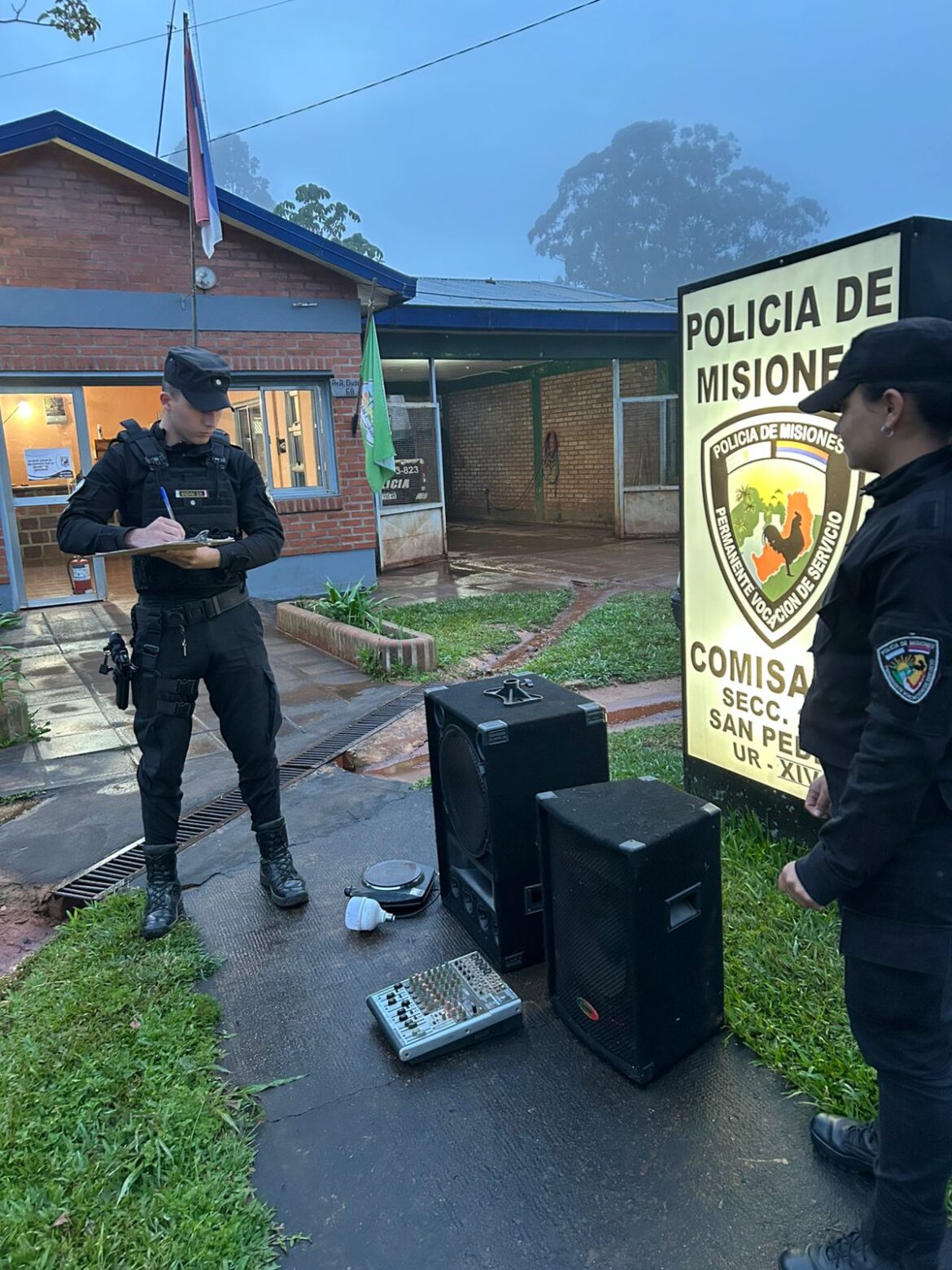 Recuperan elementos robados en una iglesia de Terciados Paraiso