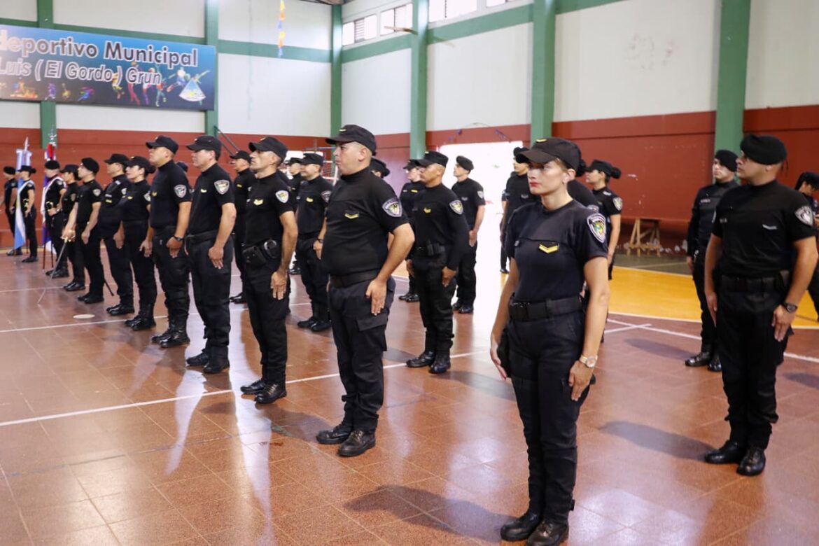 Ascendieron 27 efectivos de la Unidad Regional XIV en un acto oficial en San Pedro