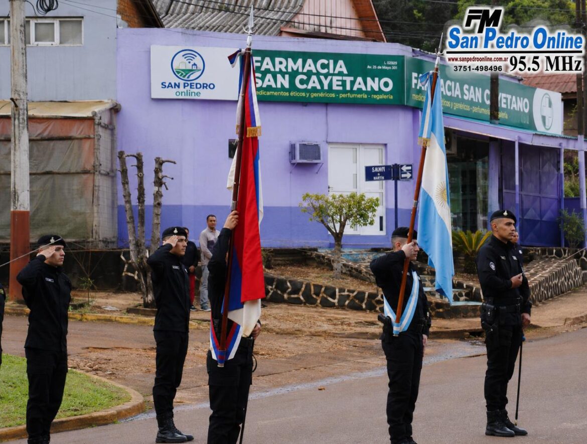 San Pedro homenajeó a la Policía de Misiones en su 170° aniversario con un emotivo acto y desfile