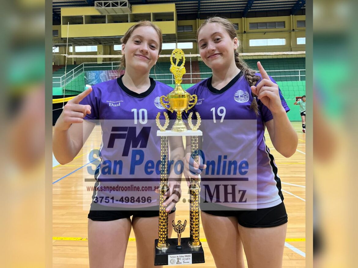 Orgullo de Terciados Paraíso: las mellizas Lacerda fueron convocadas a la Selección Misionera Sub 14